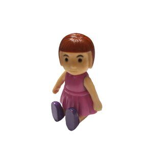 Keenway Dollhouse Figure Daughter Child Girl‎ Toy Pretend Play Brown Hair